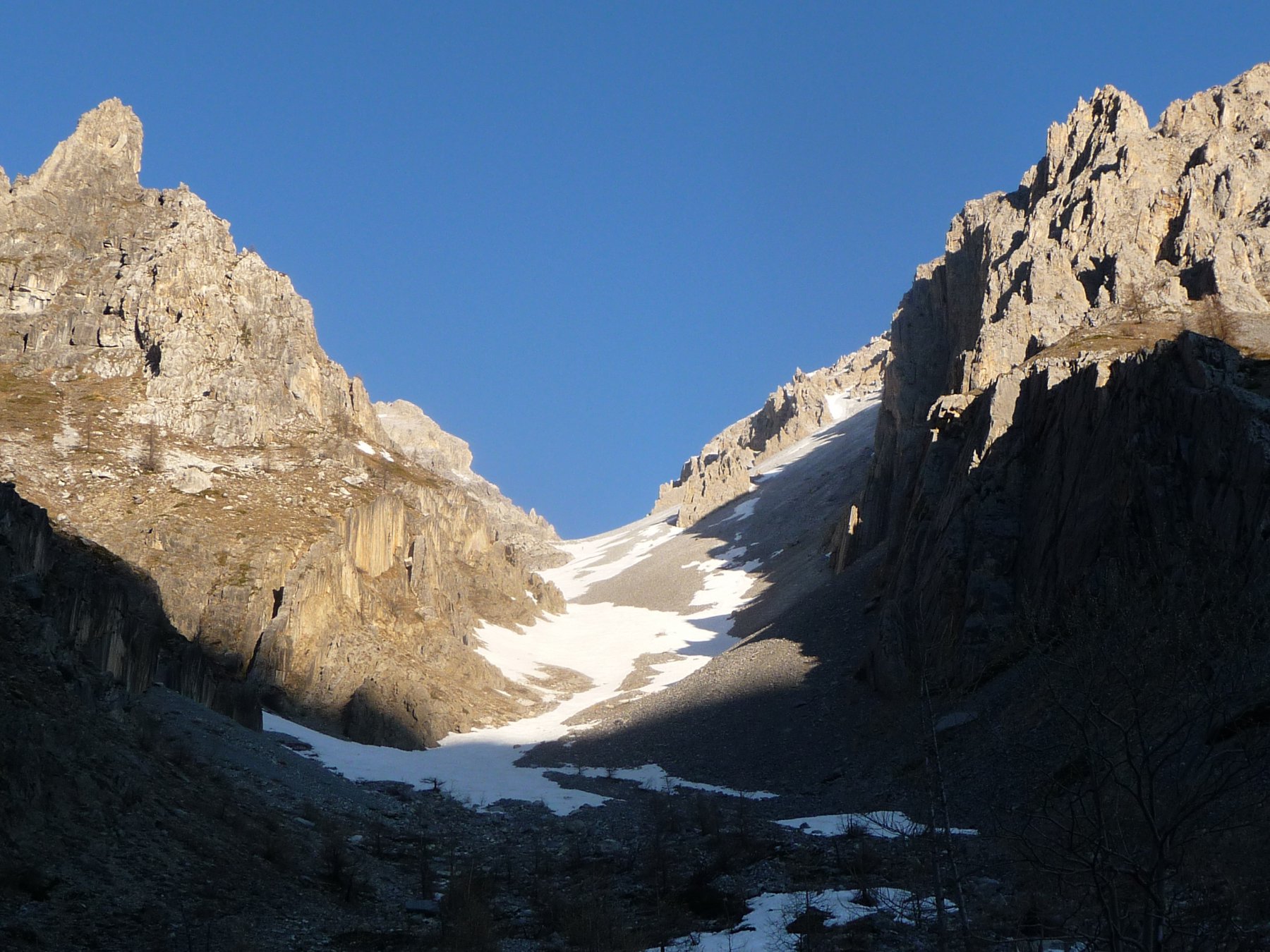 partenza dall'ormai magro canale del Cassorso