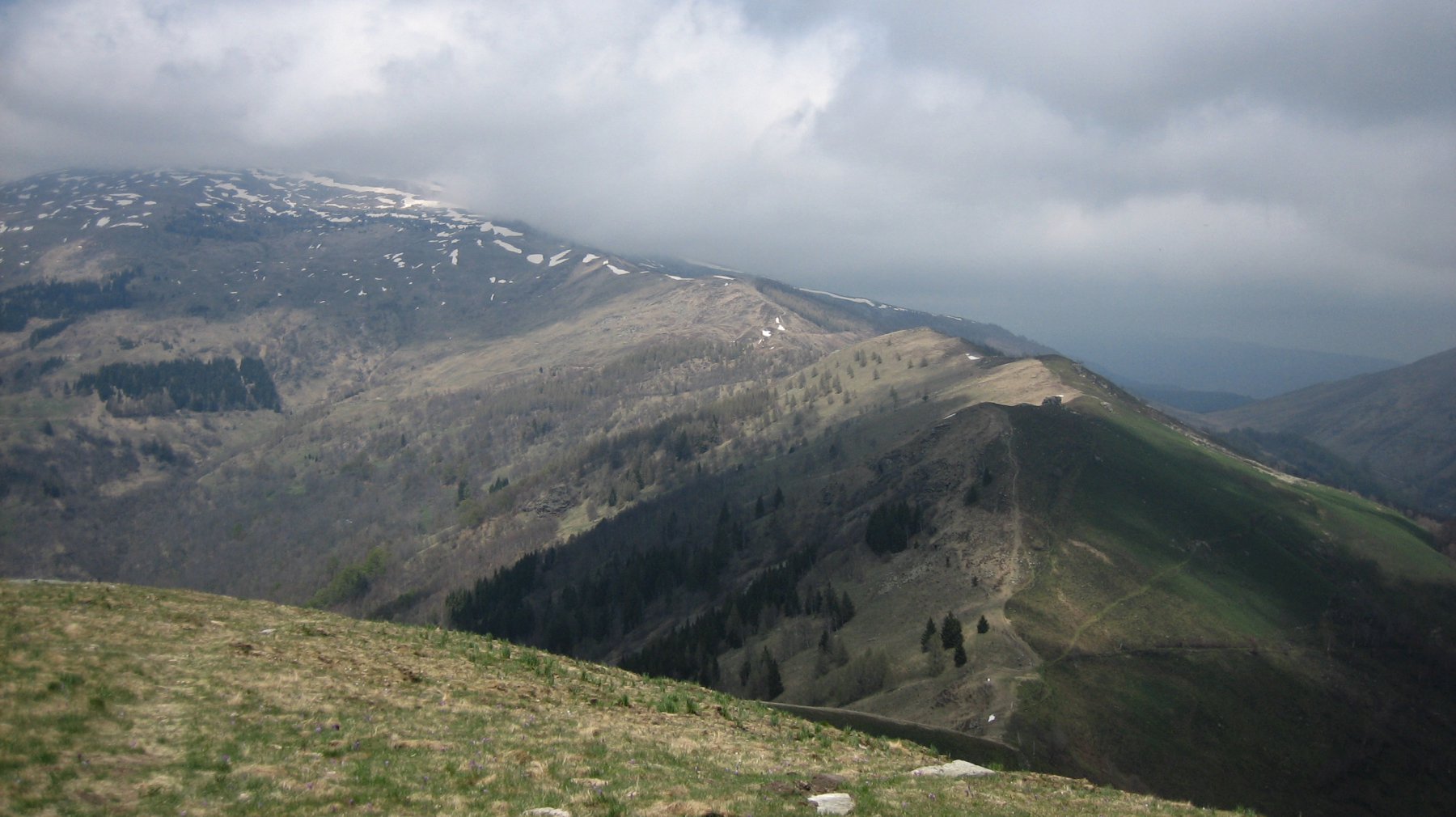 La bella dorsale percorsa
