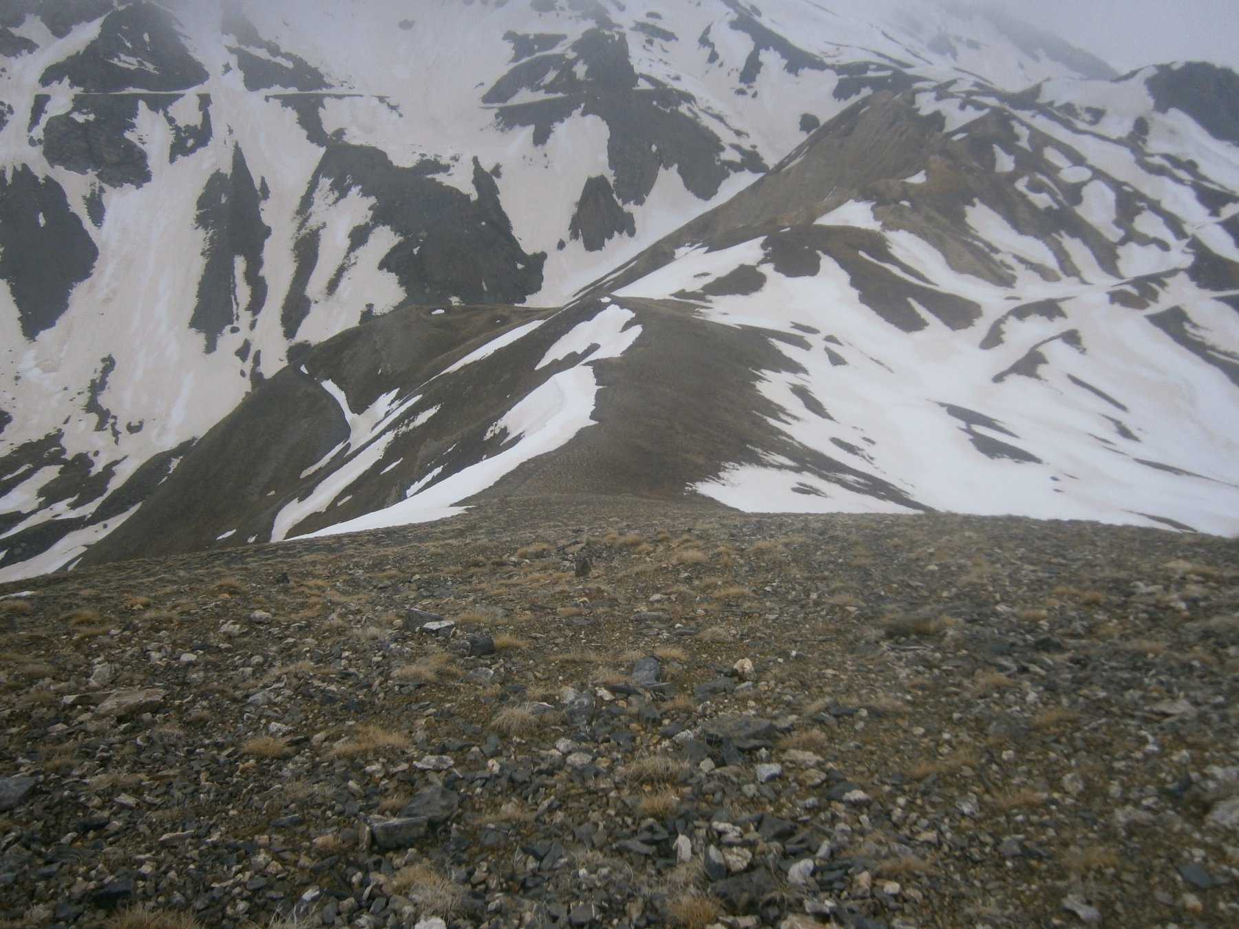 Colle di Salsas Blancias dalla vetta