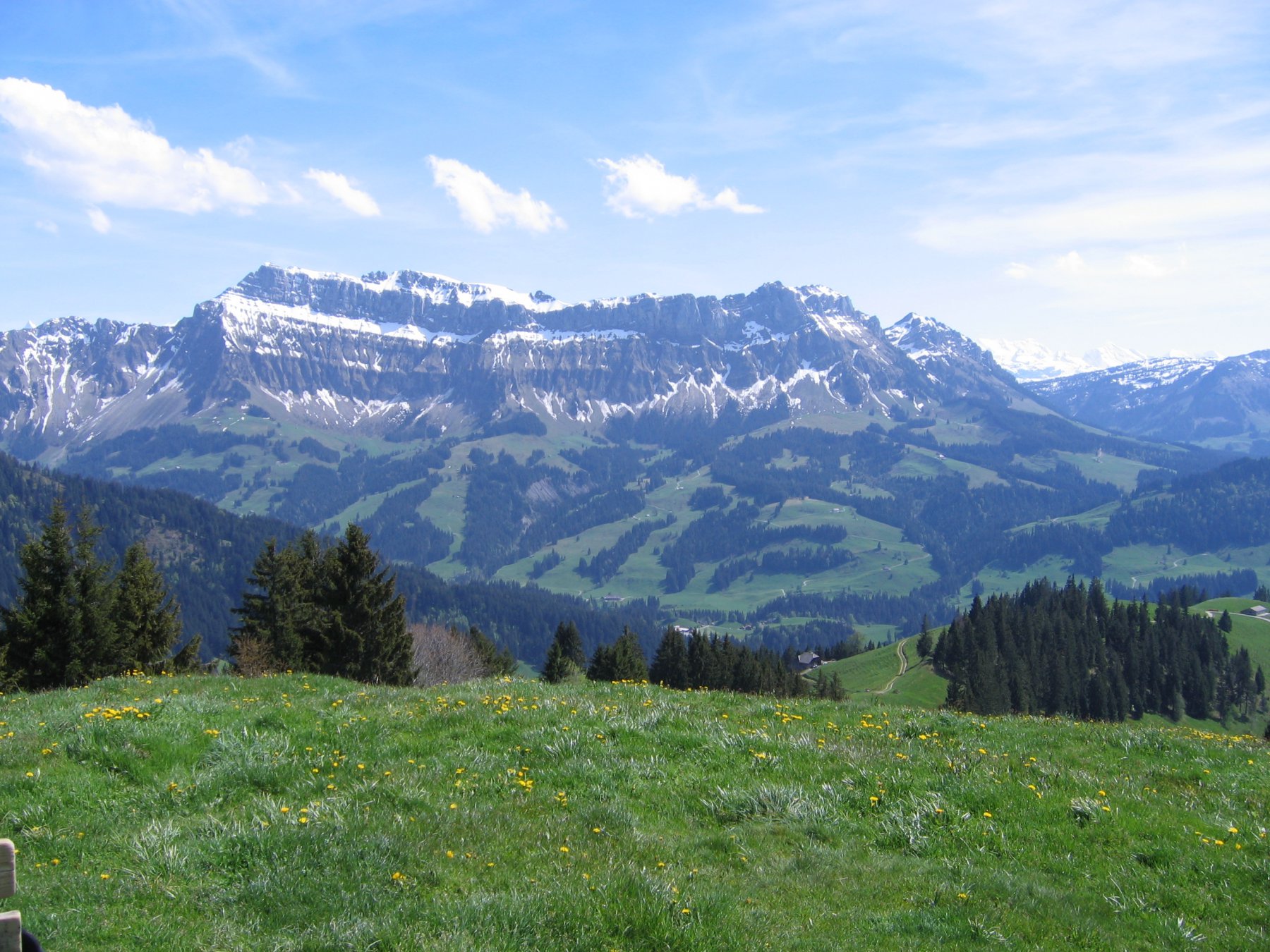 Il panorama dalla cima