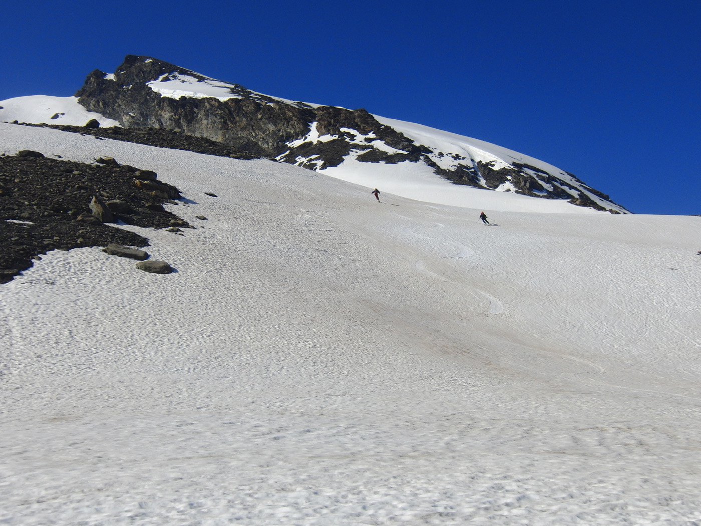 Ottima neve nel versante Grand Vallon