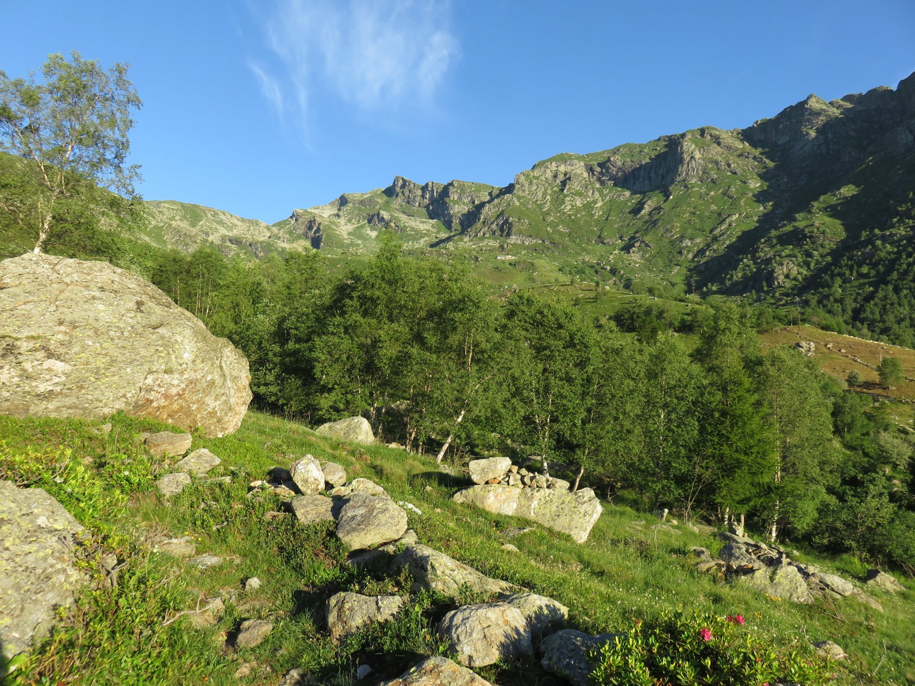 Alla partenza, poco oltre Le Capanne