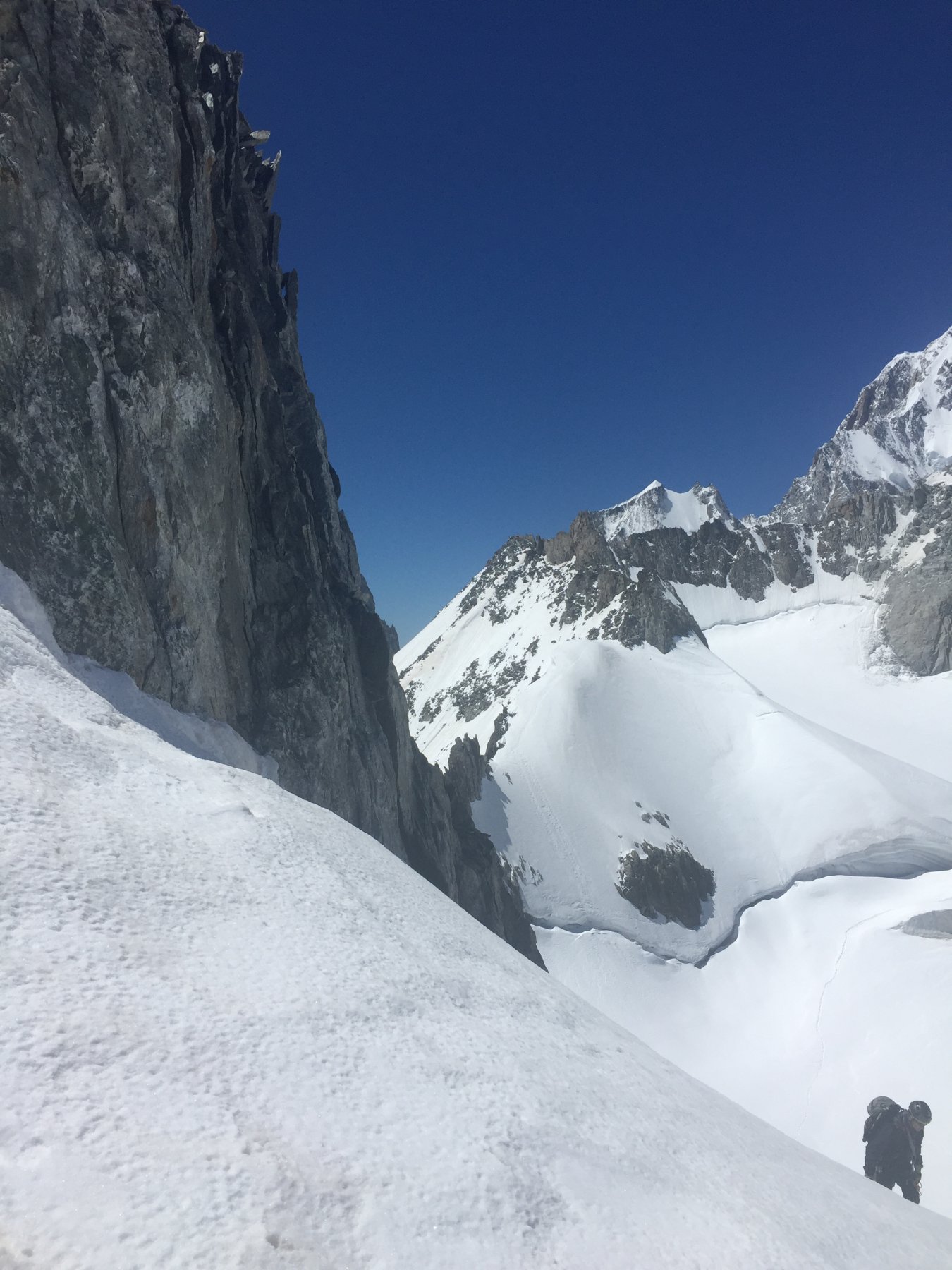 Uscita dal pendio di neve