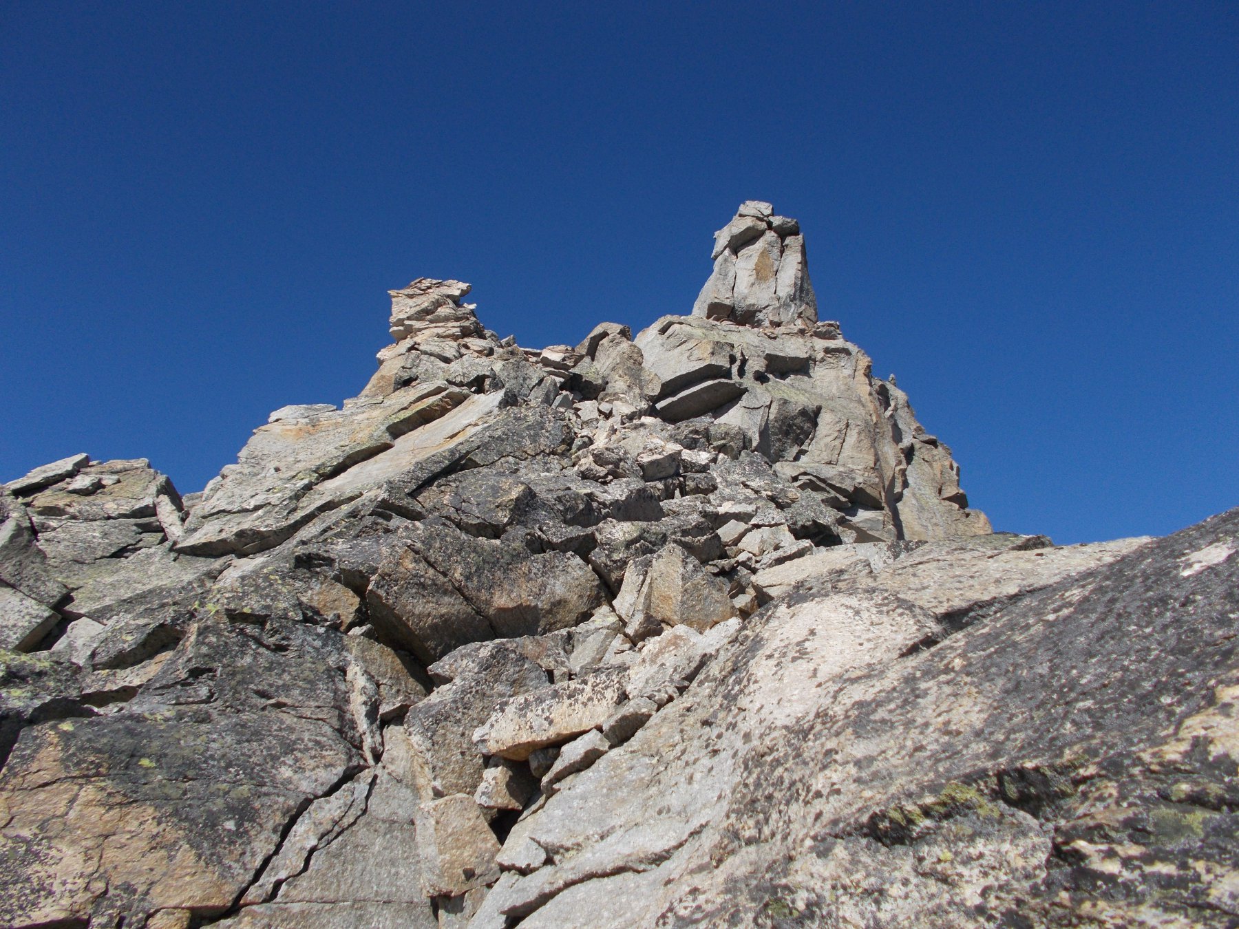 in vista della cima..