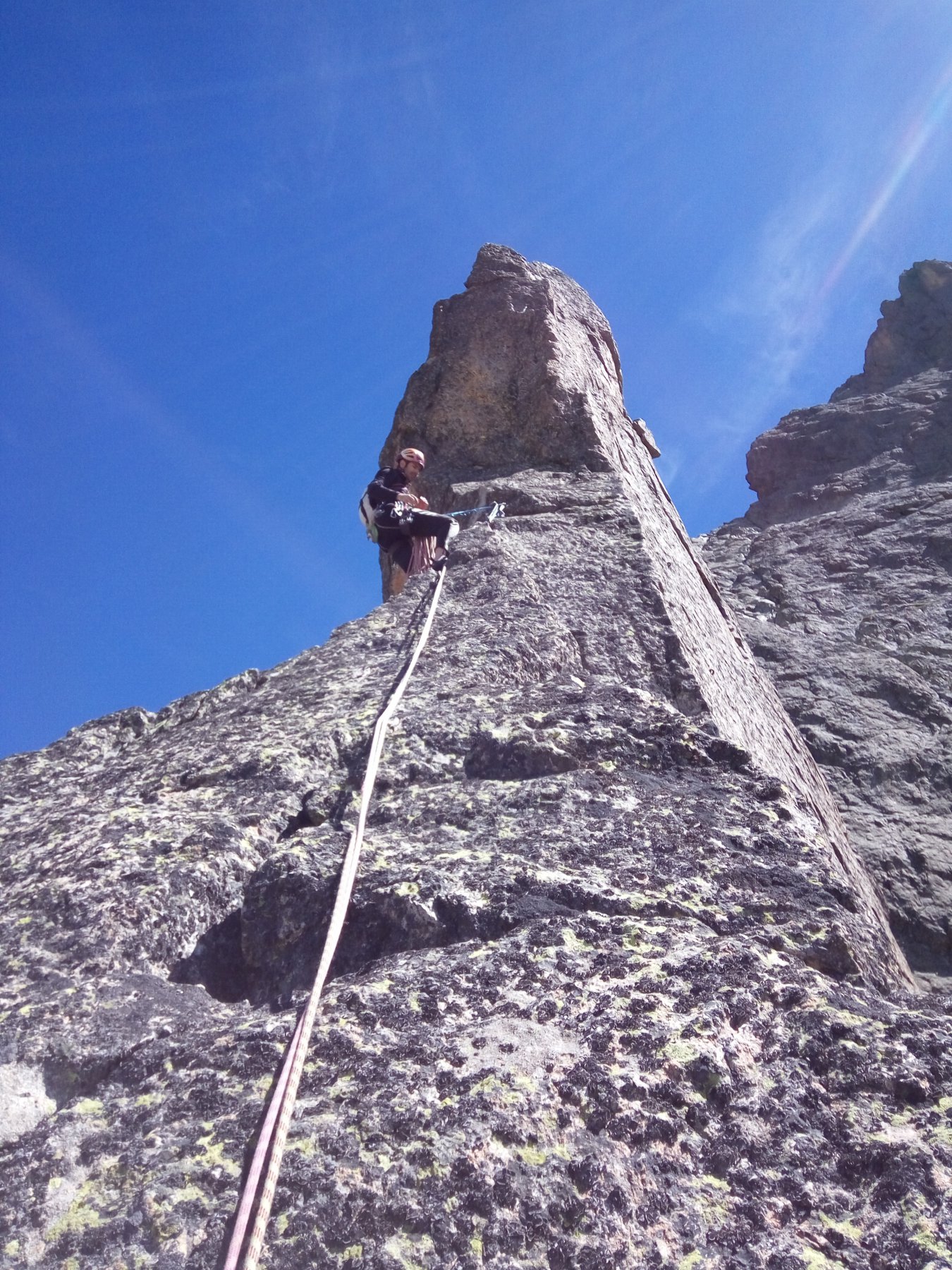 Sotto il torrione finale dove termina la via