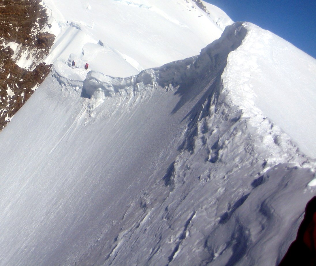 cresta prima del pendio finale