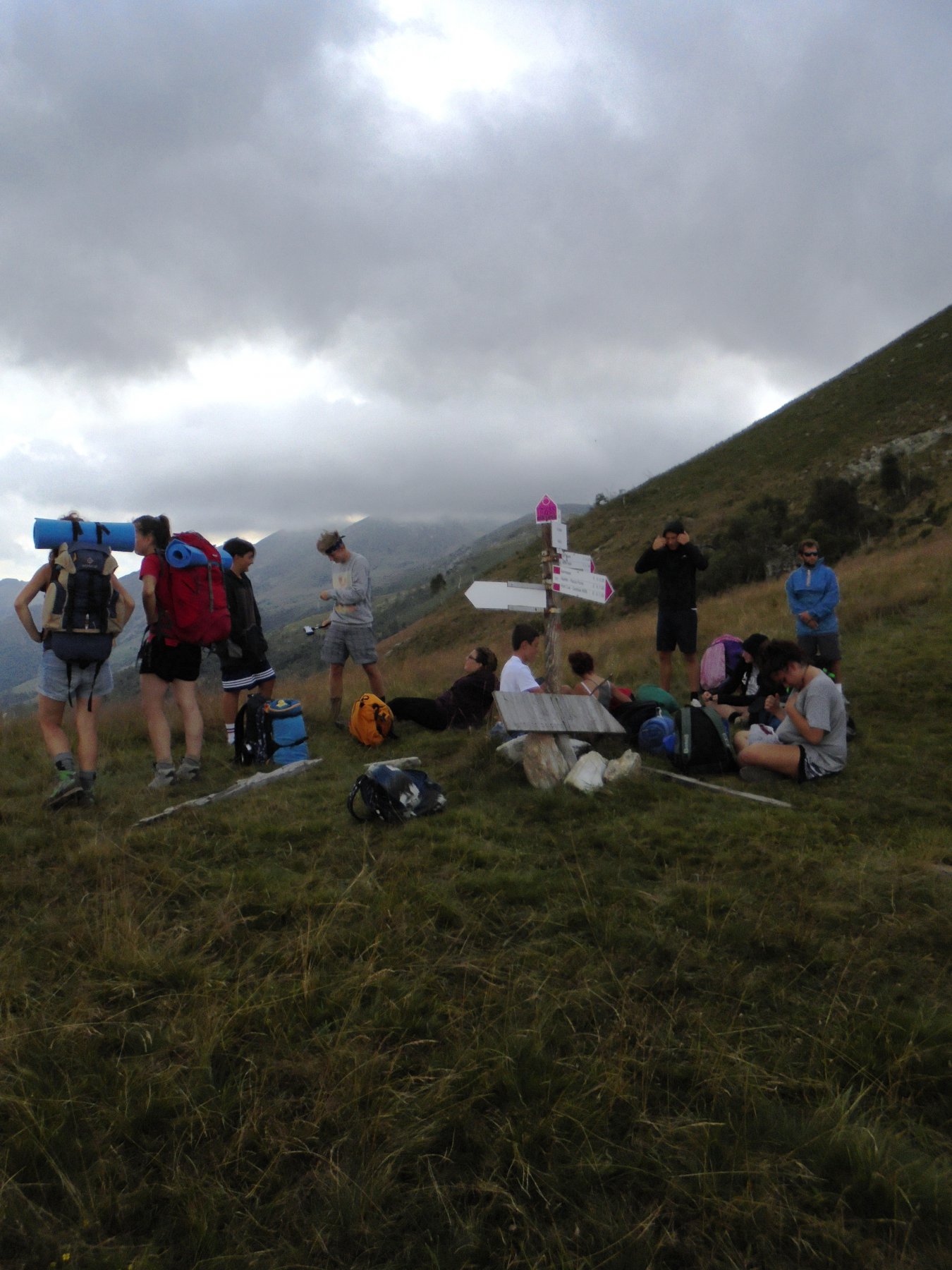 Parte iniziale della gita, colle della bassa.