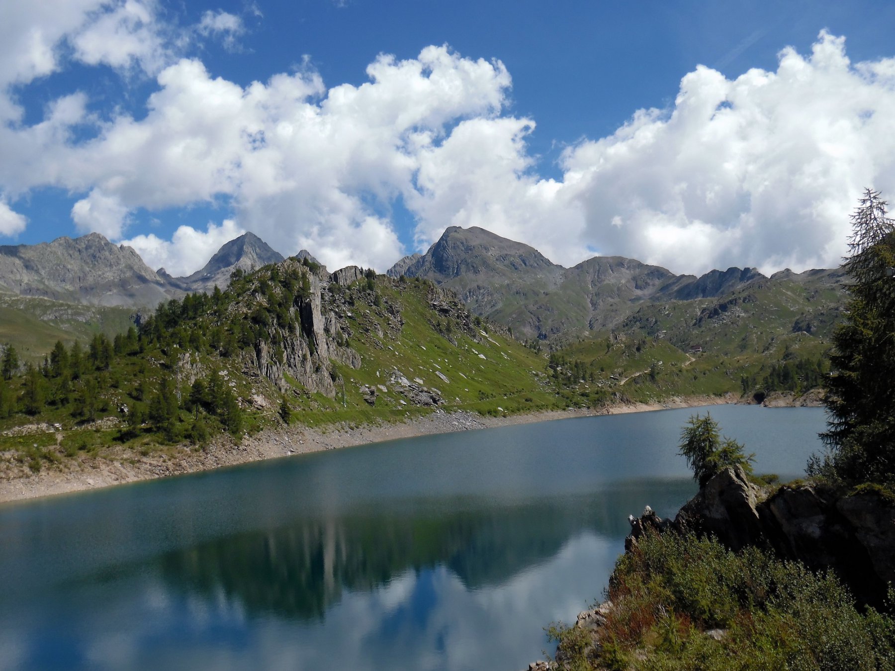 Lago Fregabolgia 1957 m, Diavolo, Diavolino, Grabiasca