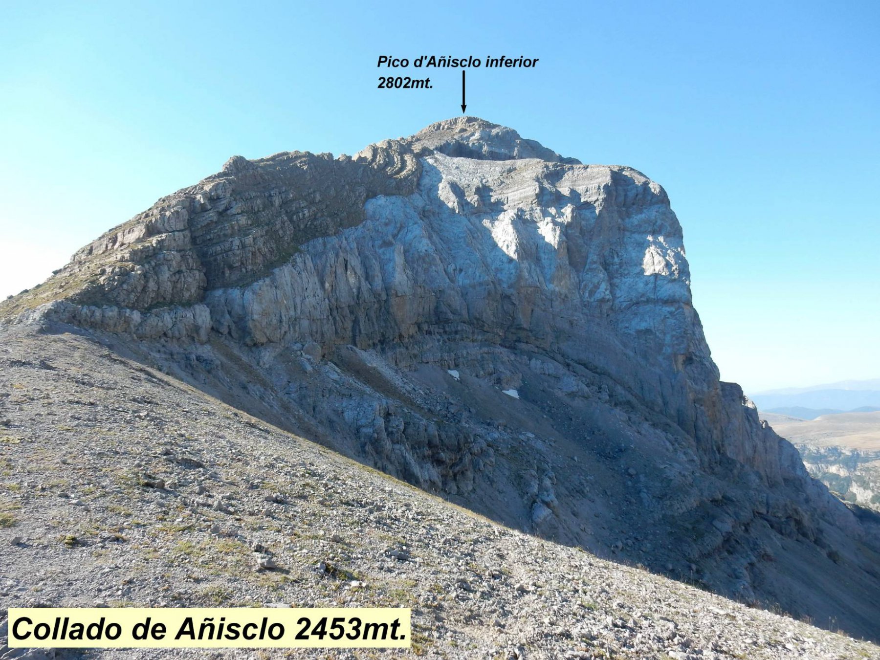 Collado de Anisclo 2453mt.