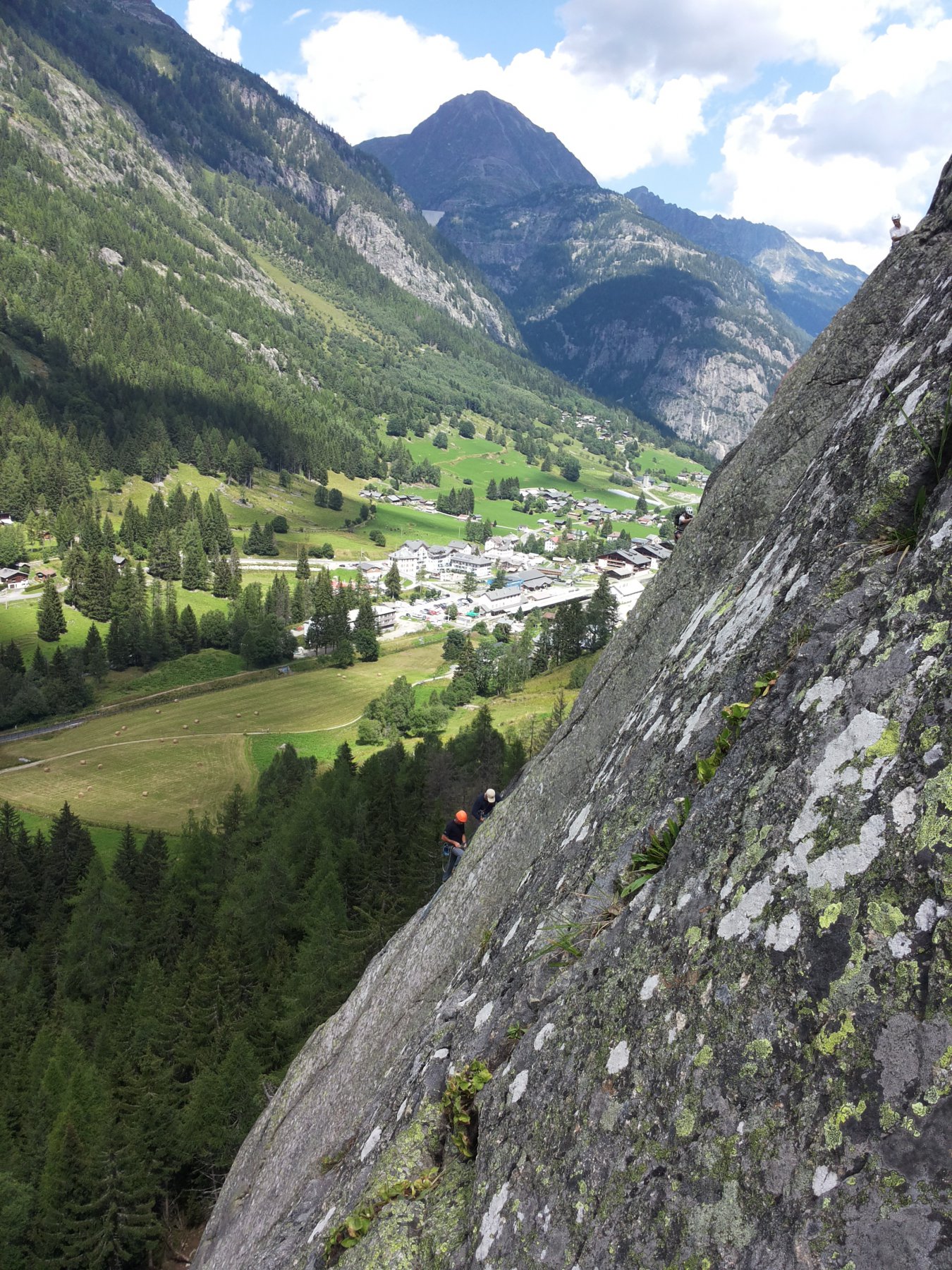 la bella placca con Vallorcine sullo sfondo