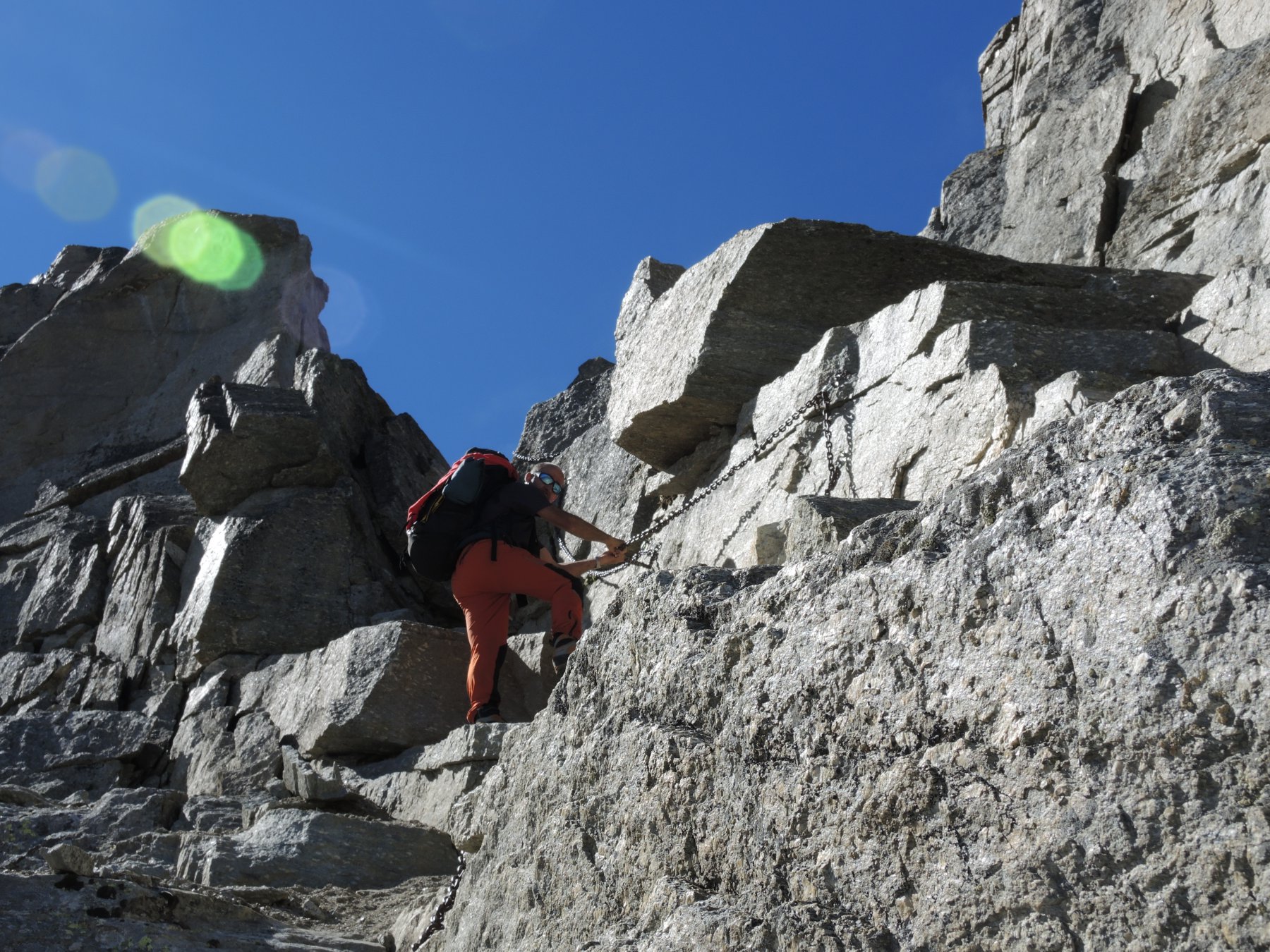 Salendo verso il passaggio del Gran Neyron