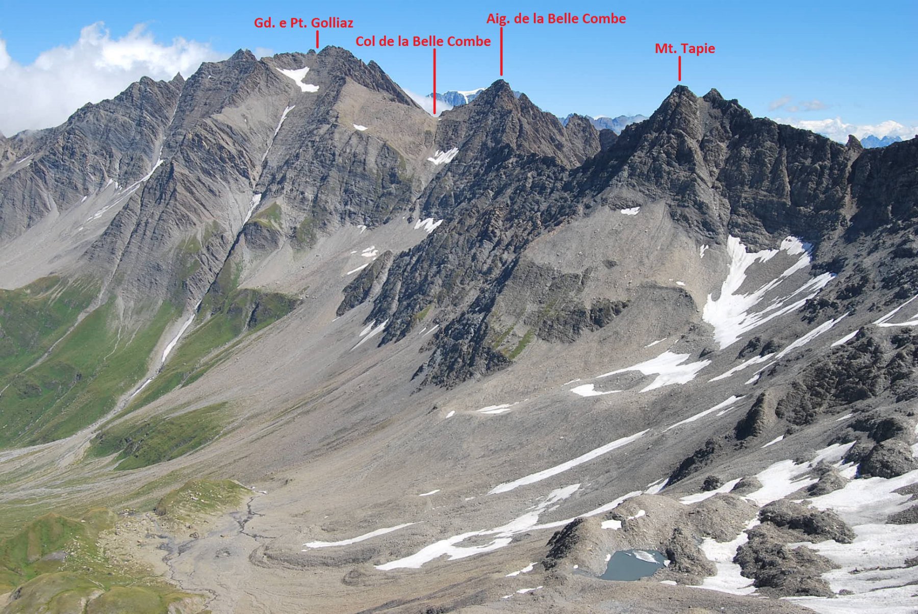 La testata del Vallone de la Belle Combe