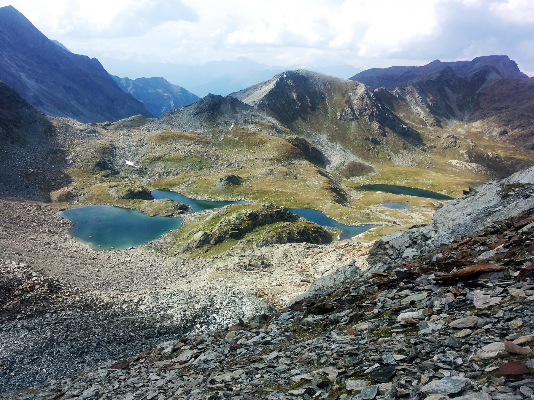 i laghetti sul versante dell'Avic