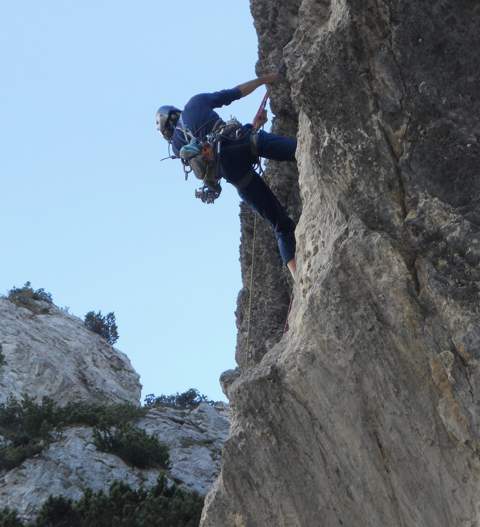 lo strapiombo del terzo tiro