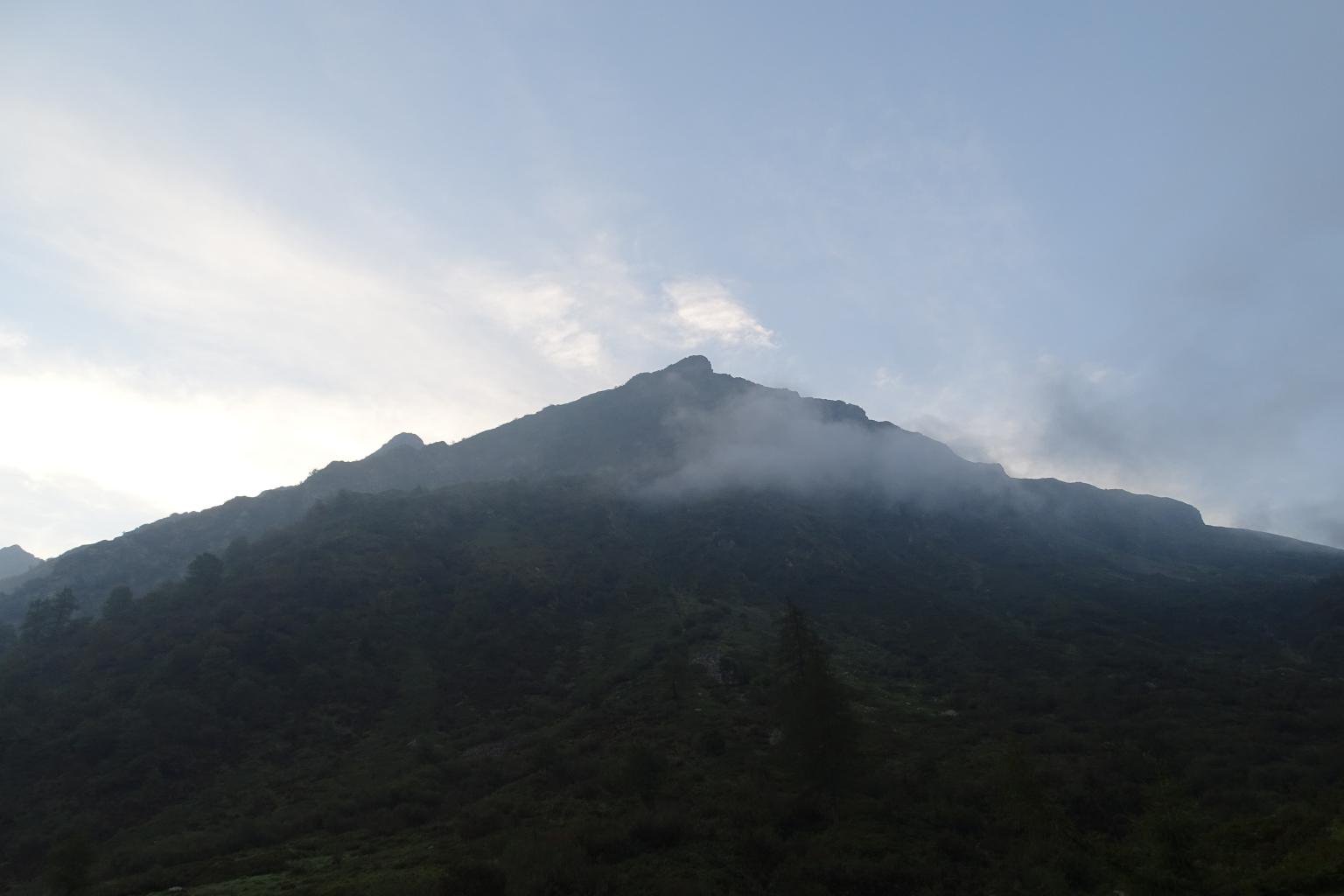 Corno del Sole visto salendo al colle