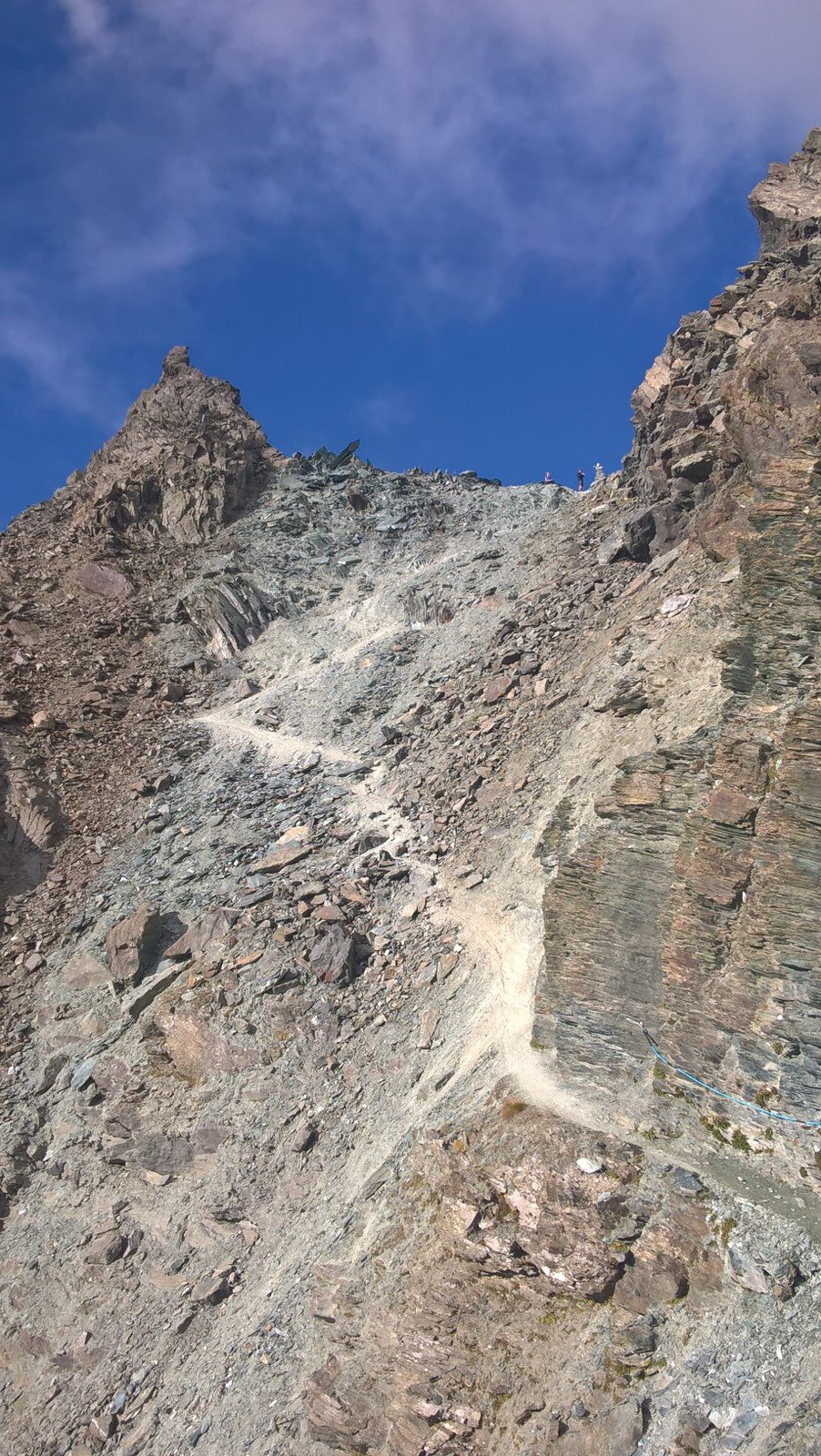 Ultimo tratto attrezzato per il colle