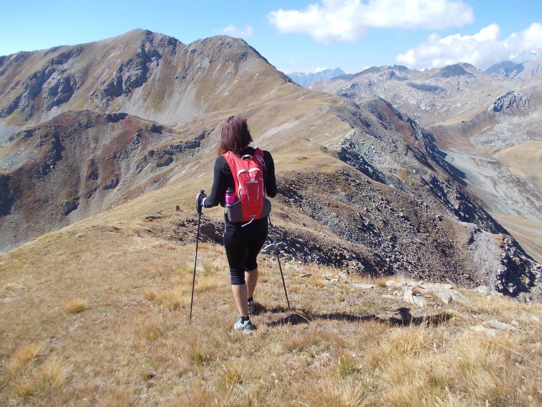 in cima verso il ritorno