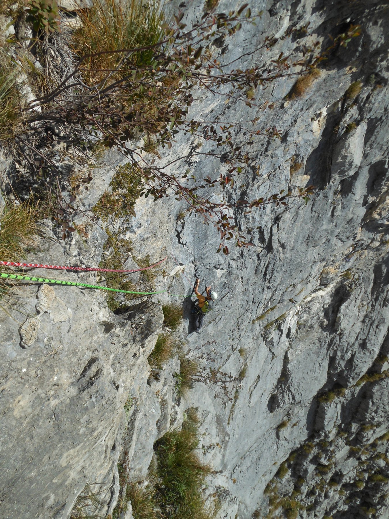 ambiente dei primi tiri, bei muri a tacche nette