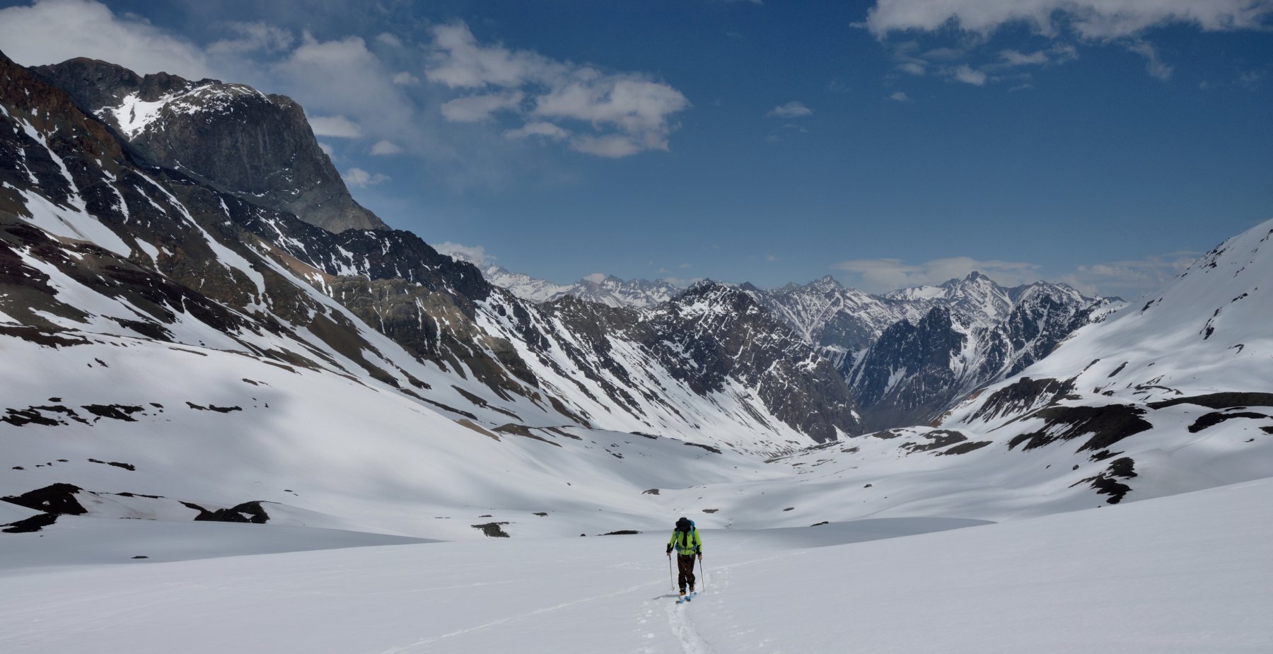 sul ghiacciaio Morado, quota 2800 m circa