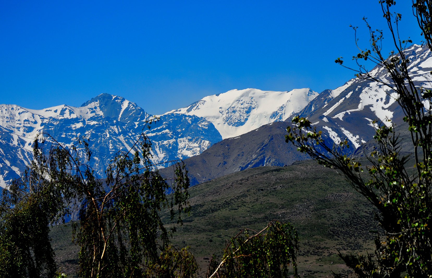 La Paloma, vesrante sud, vista da Farellones