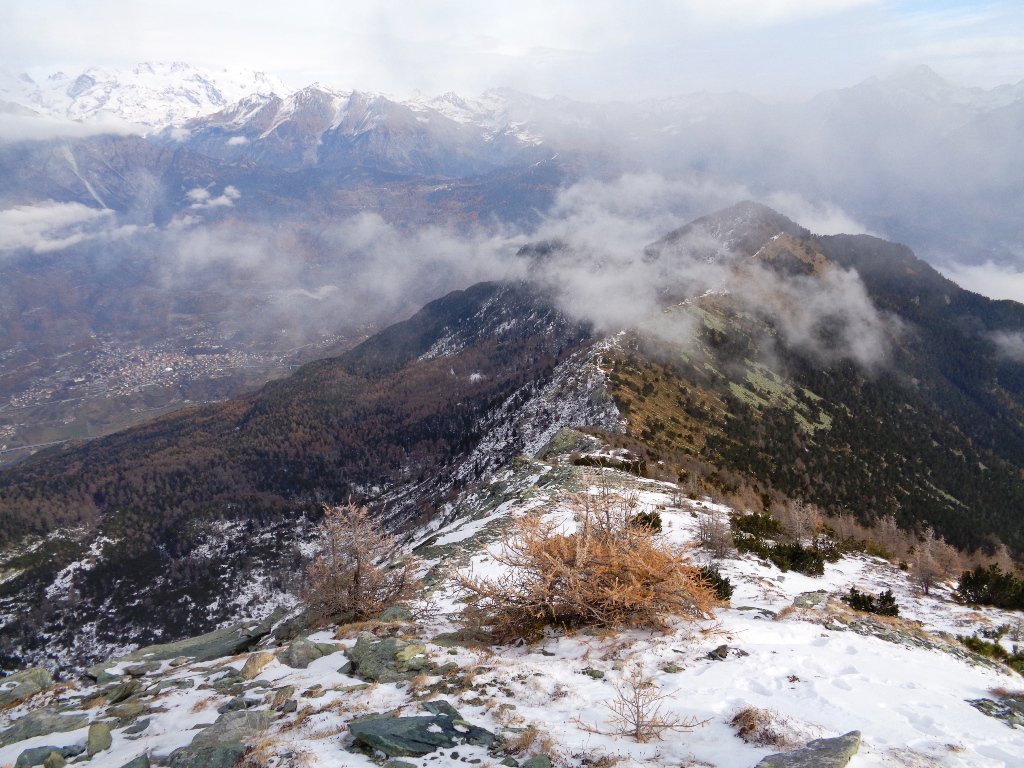 la cresta verso il Lyam