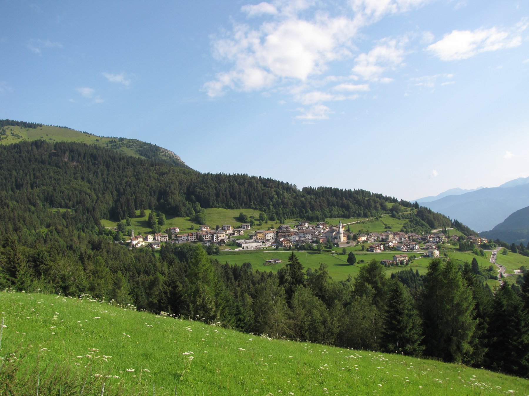 Veduta di San Sebastiano sulla via del rientro