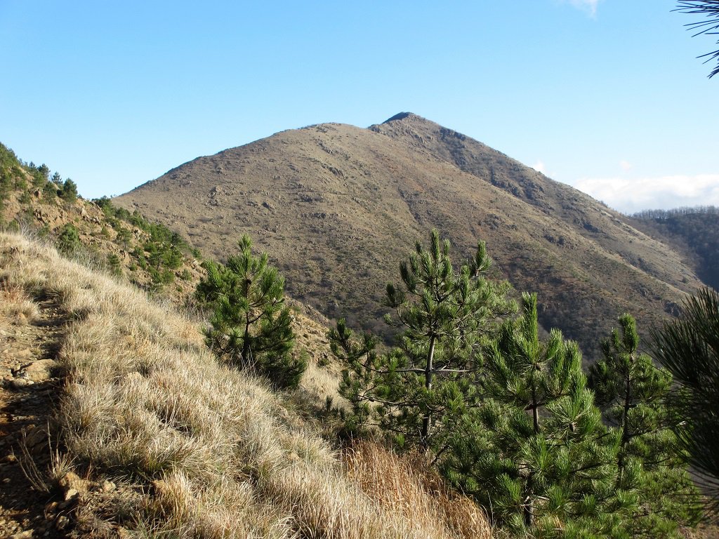 Cresta di Castiglione vista salendo al Tobbio