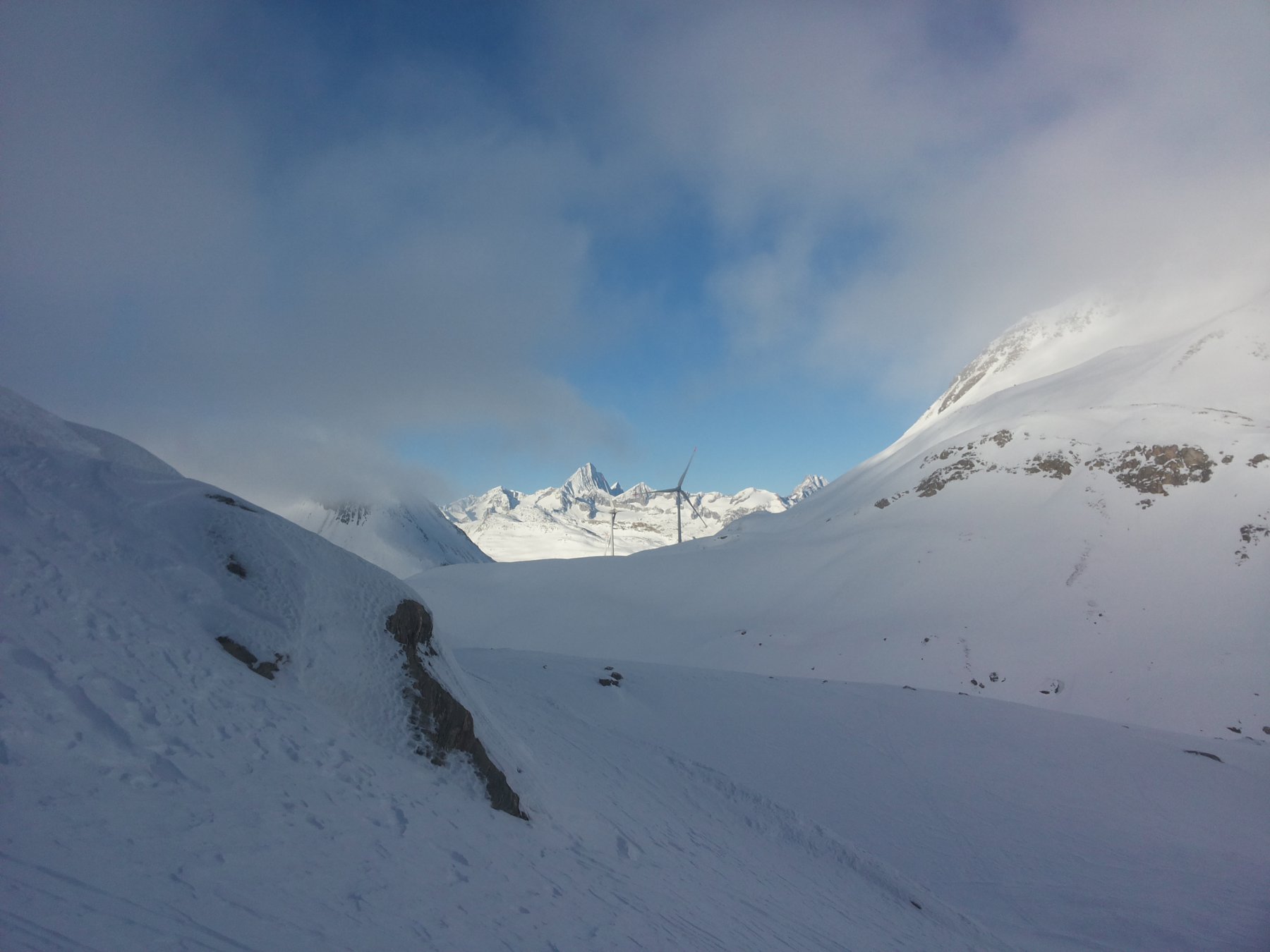 le pale eoliche presenti al passo 