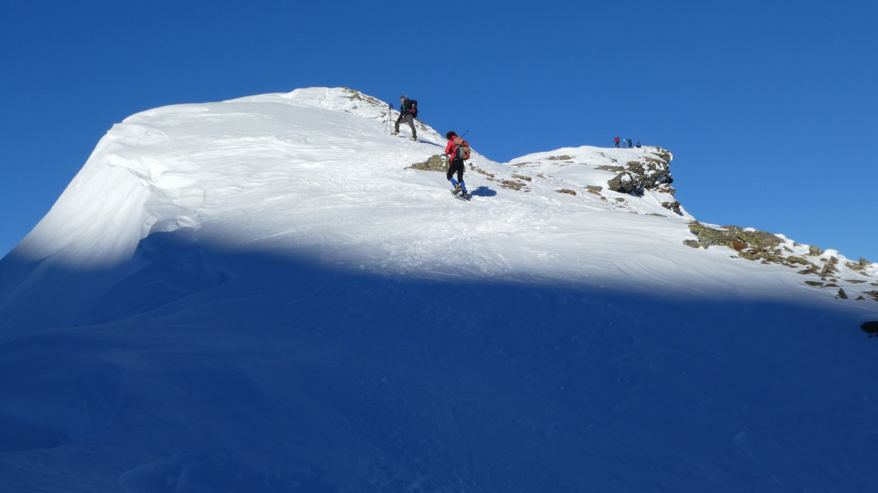 lungo la cresta terminale dello Schilthorn