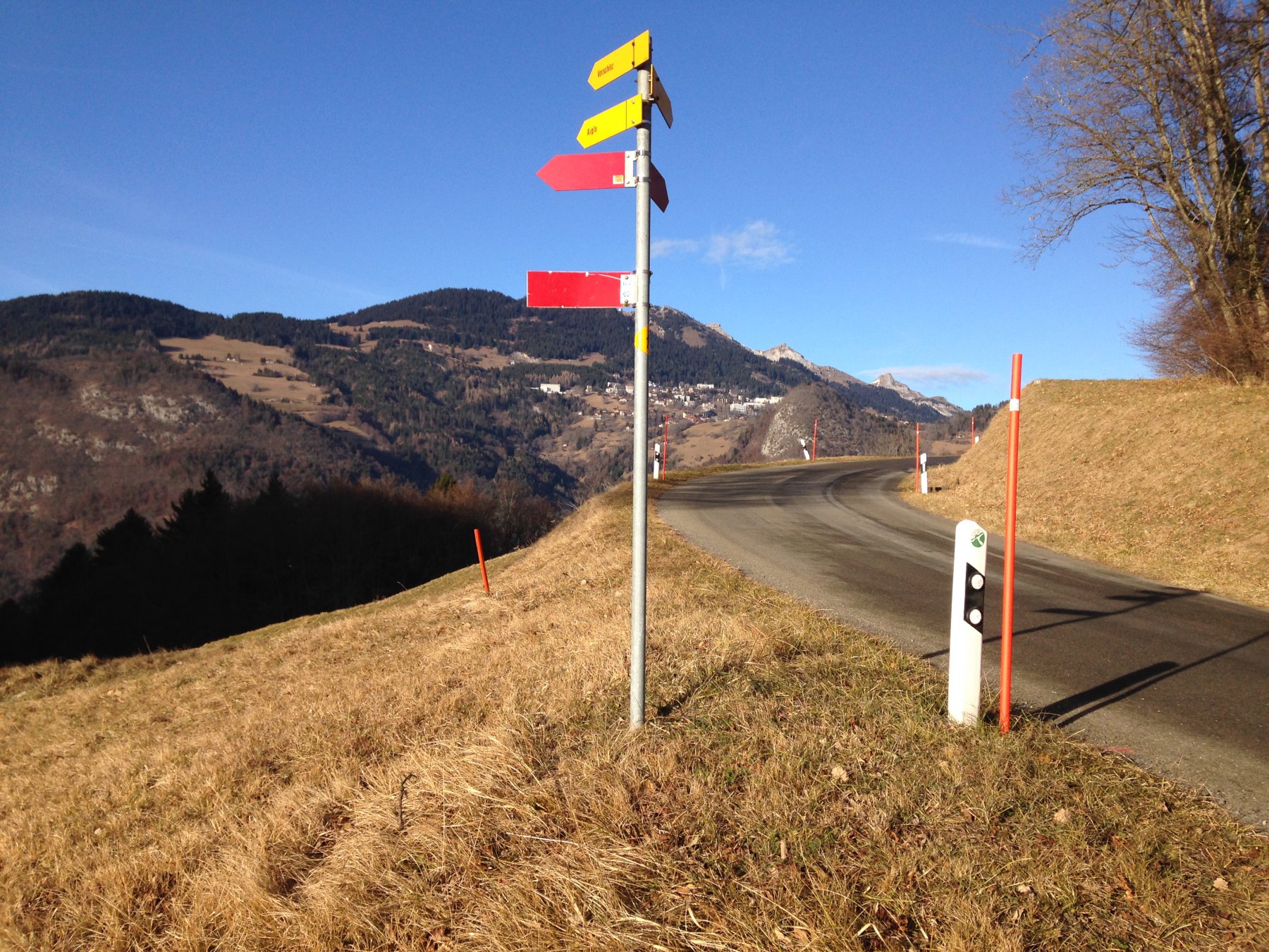 Inizia la discesa a sx