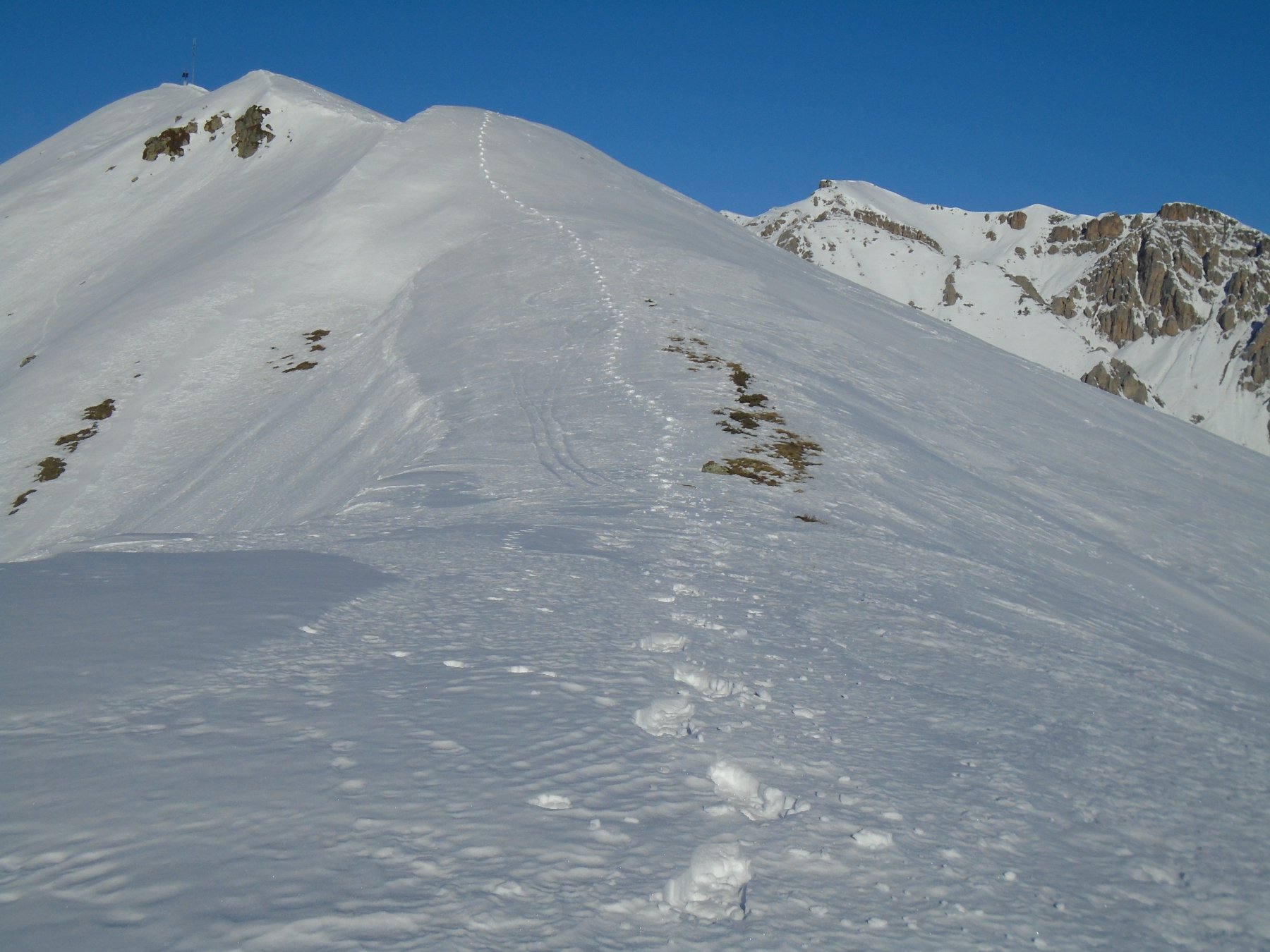 Scendendo dall'Autes sulla dorsale sud-est
