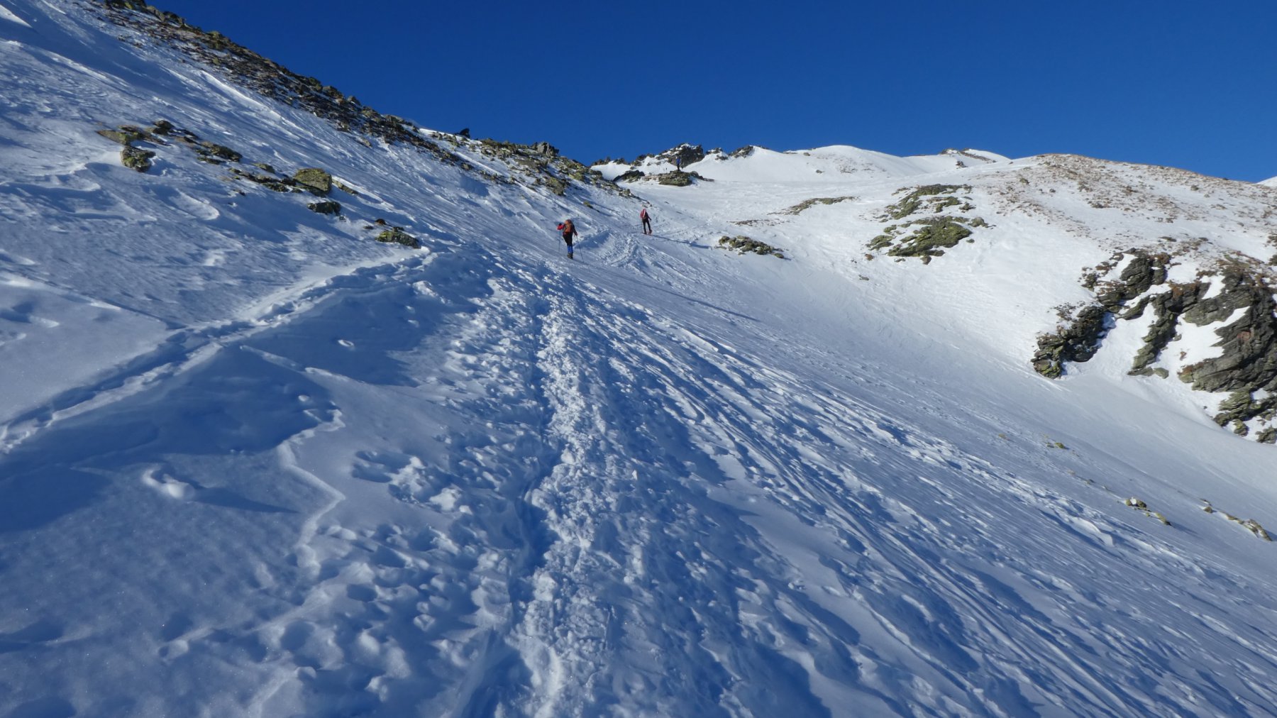 arrivando alla base della cresta Nord del Sirwoltehorn