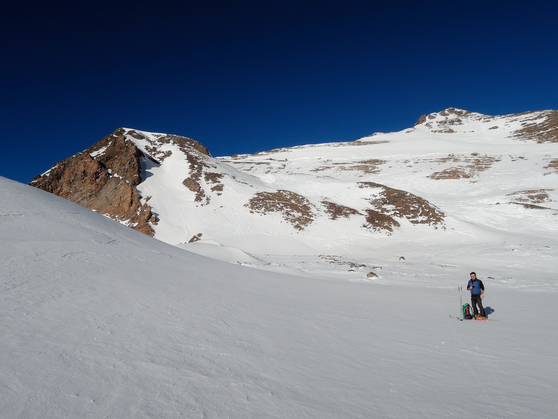 Pendii finali con poca neve