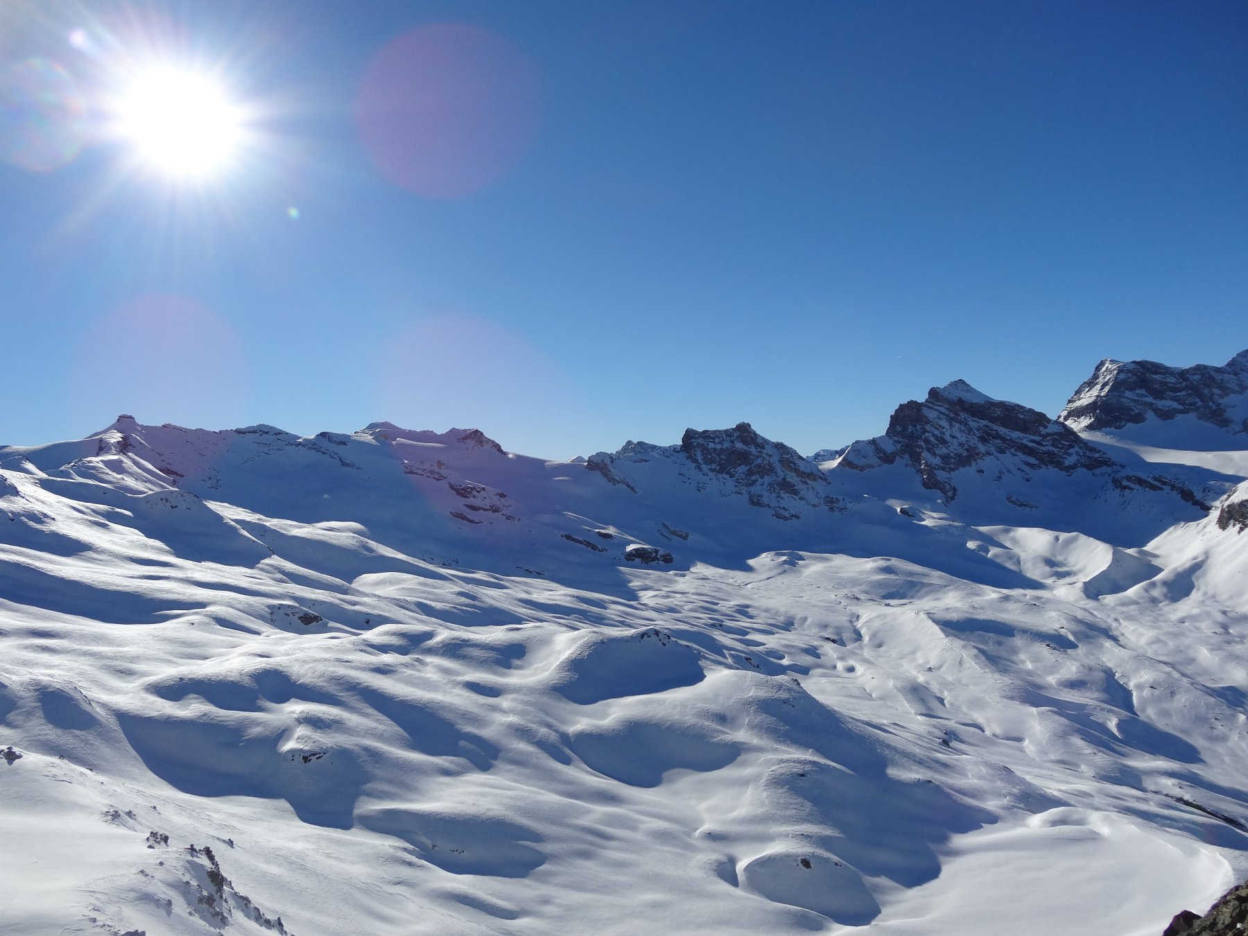dalla paletta sud vista sull'alta val di rhemes