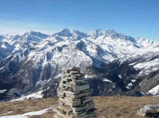 Il massiccio della Weissmies da Cima Lariè