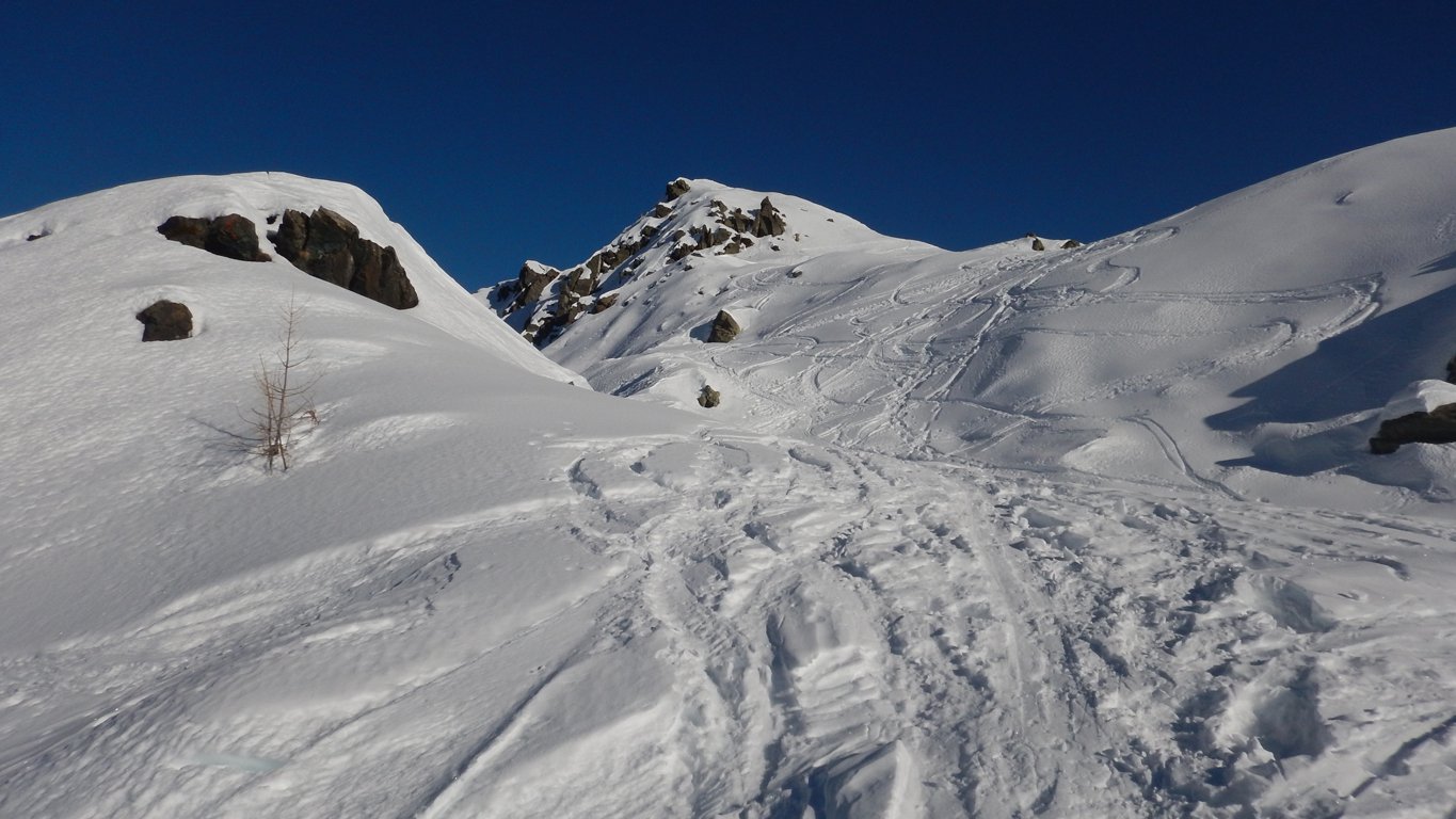 Dal colle verso la cima