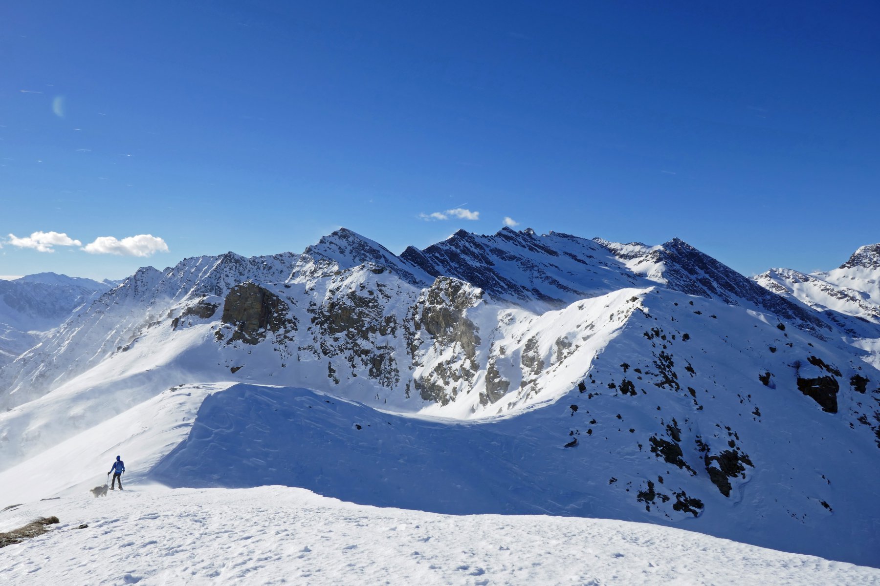 Seconda foto dai pressi della cima, vento implacabile...