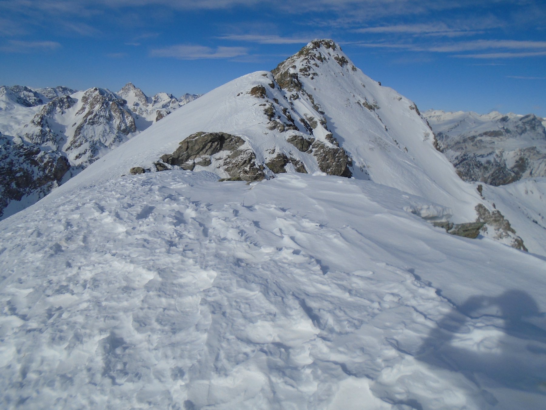 Cresta e vetta dalla quota 2689