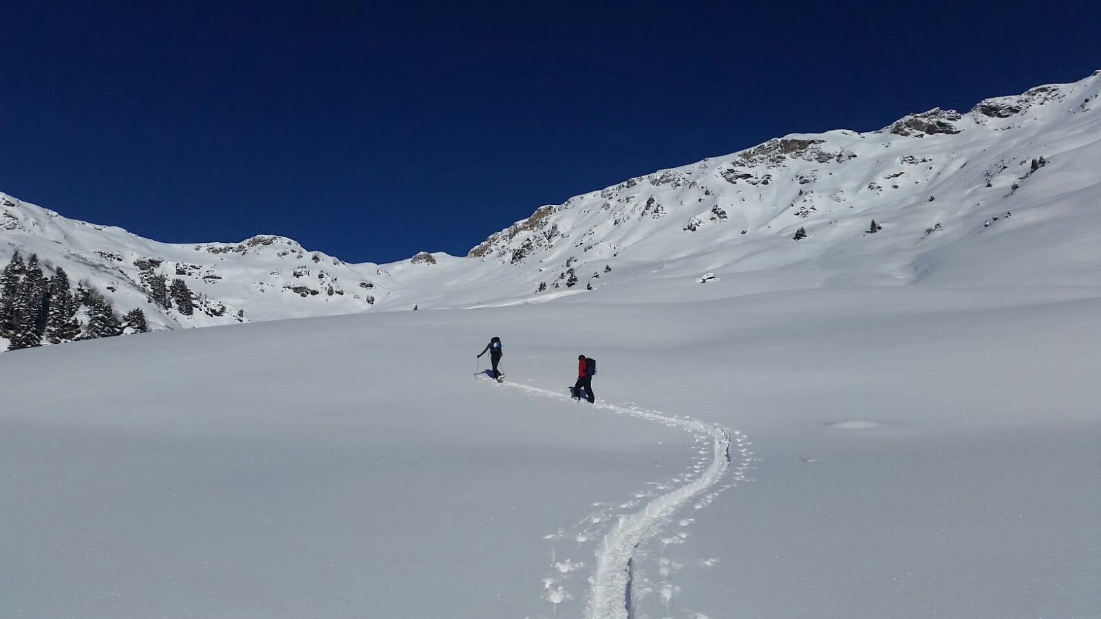 Usciti dal bosco il vallone si apre