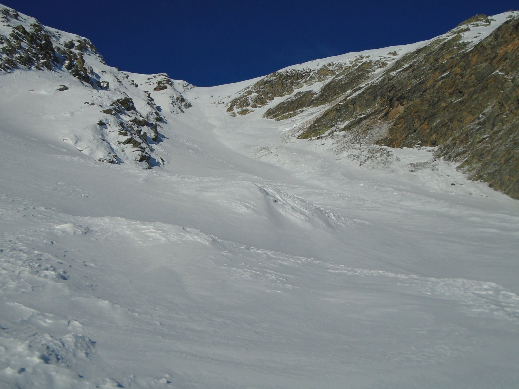 Salgo sul pendio sud-est a dx