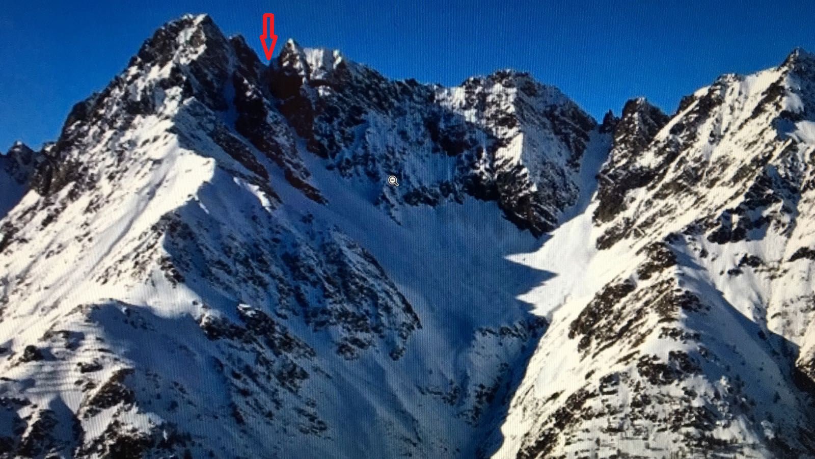 La brèche con il canale E