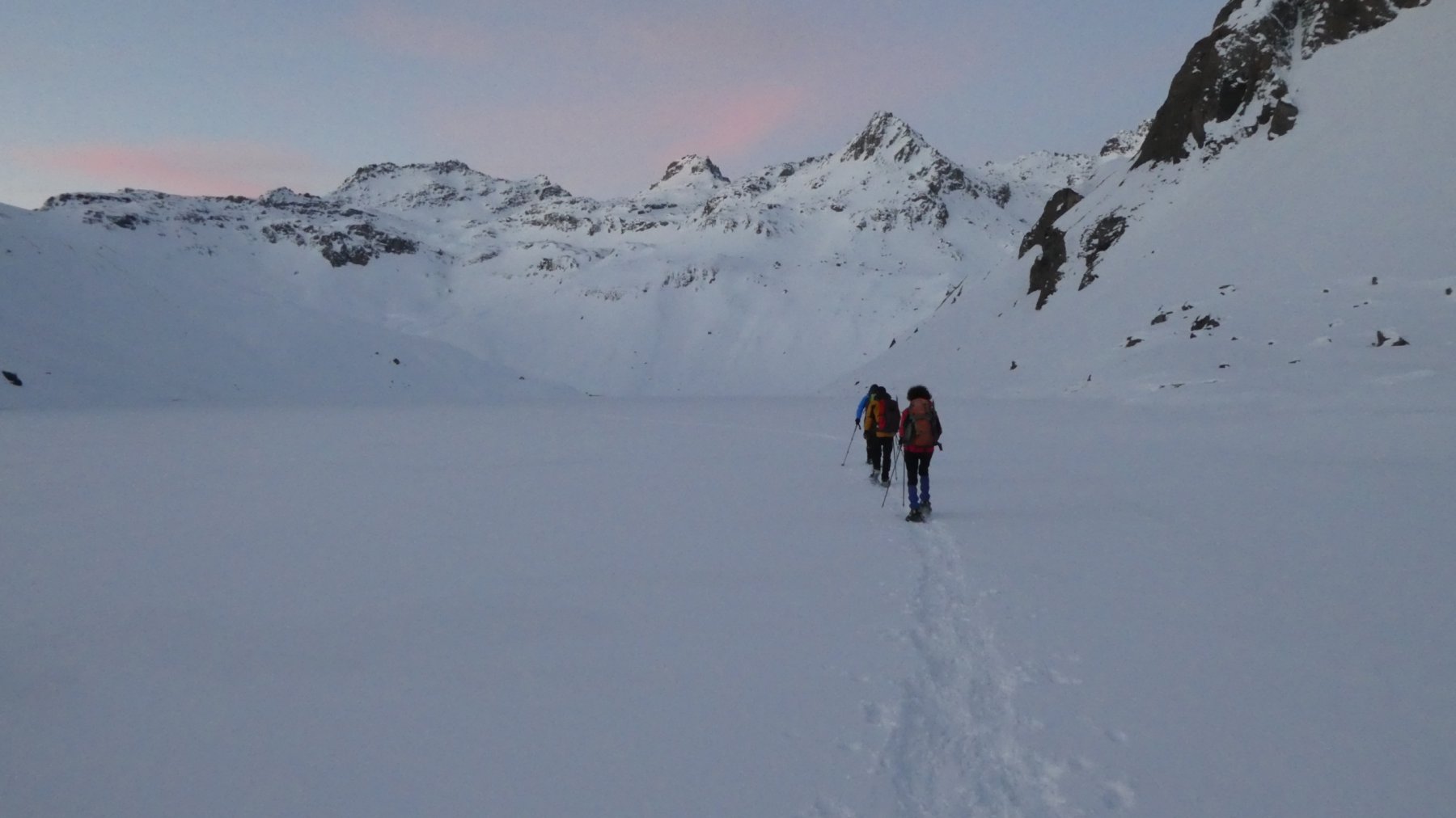 attraversando il Lago del Vannino...ambiente spettacolare!