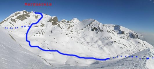 itinerario Marguareis dopo gola Chiusetta