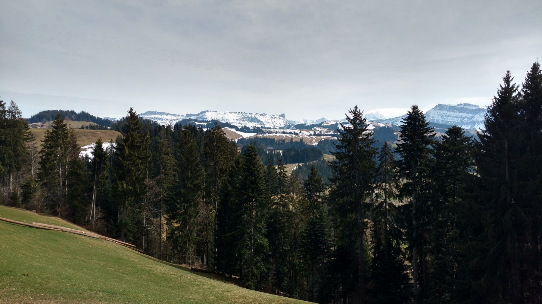 Dal punto panoramico nella parte alta della gita