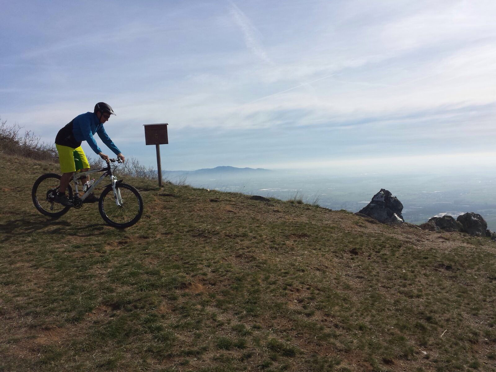 In discesa dalla punta