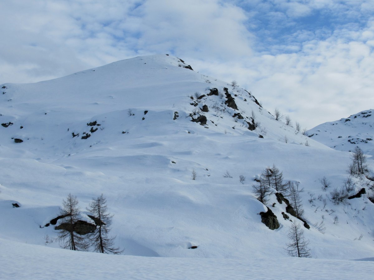 Punta Scalaccia vista in fase di ritorno all'Alpe Sorbella