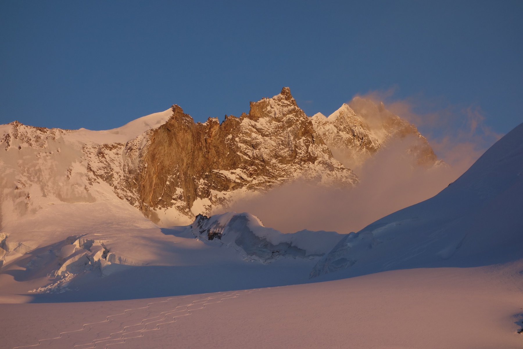 Weisshorn al tramonto