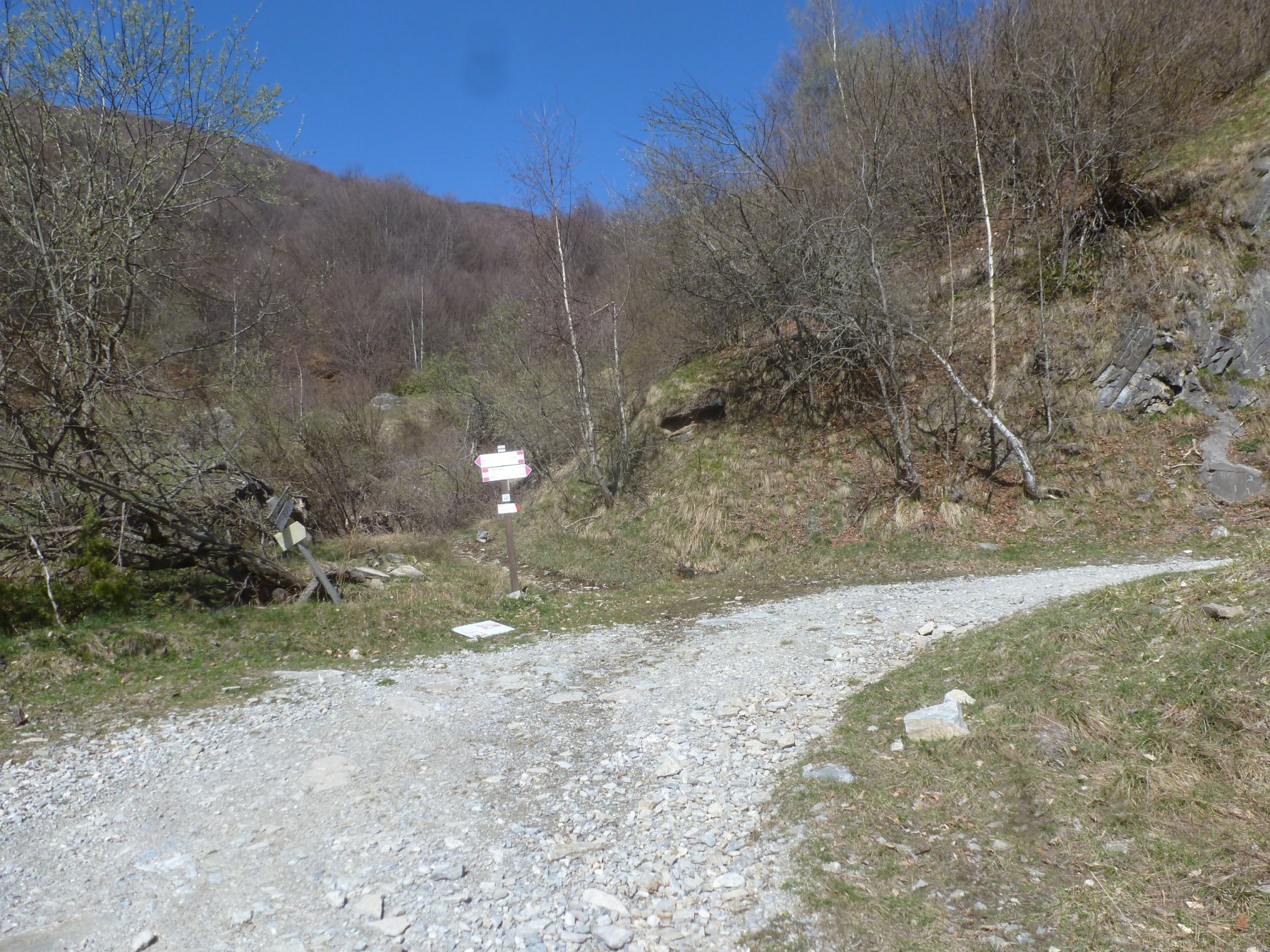 bivio per il colle ortiga