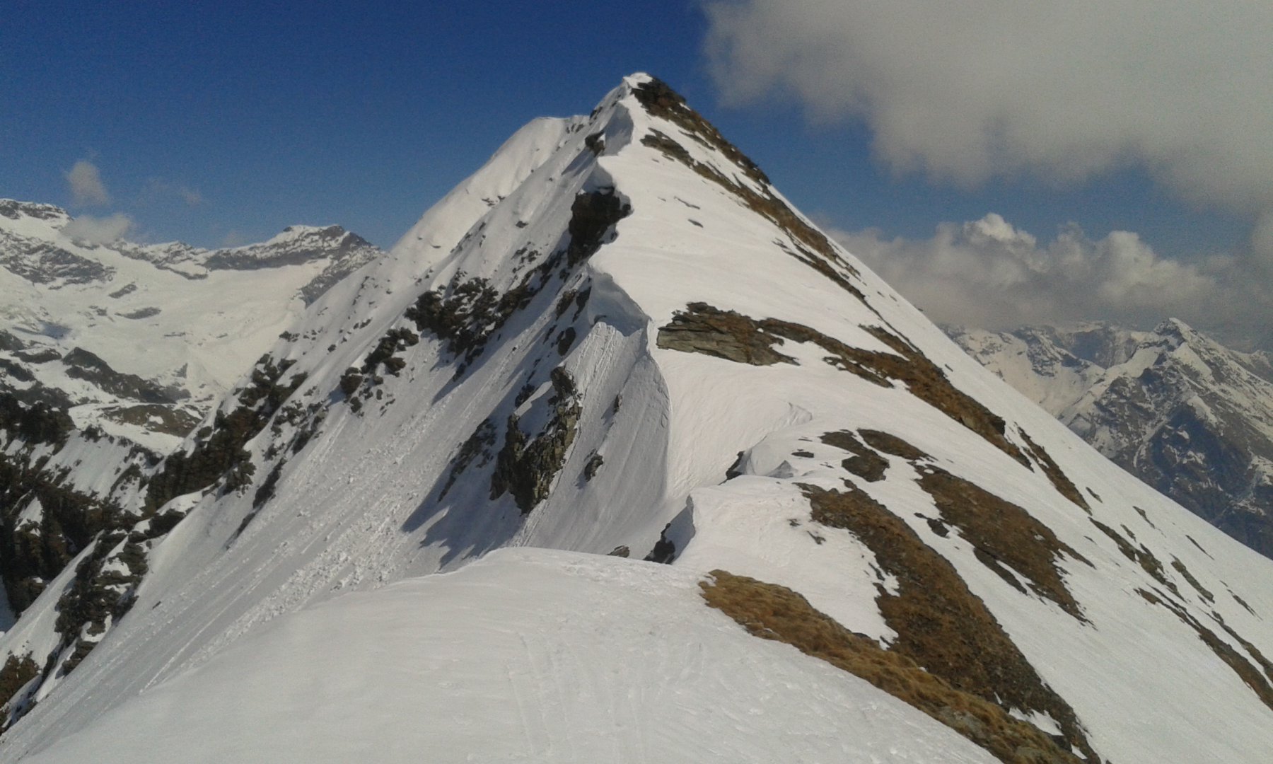 Cresta finale dall'anticima