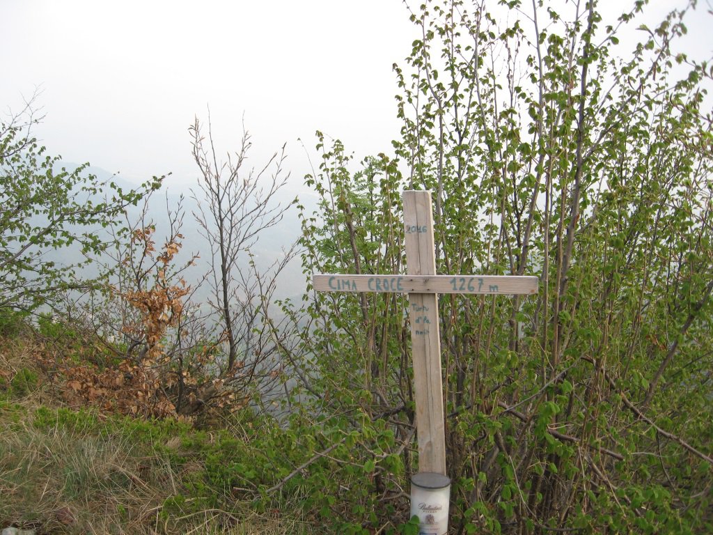 Sulla cima del monte Croce